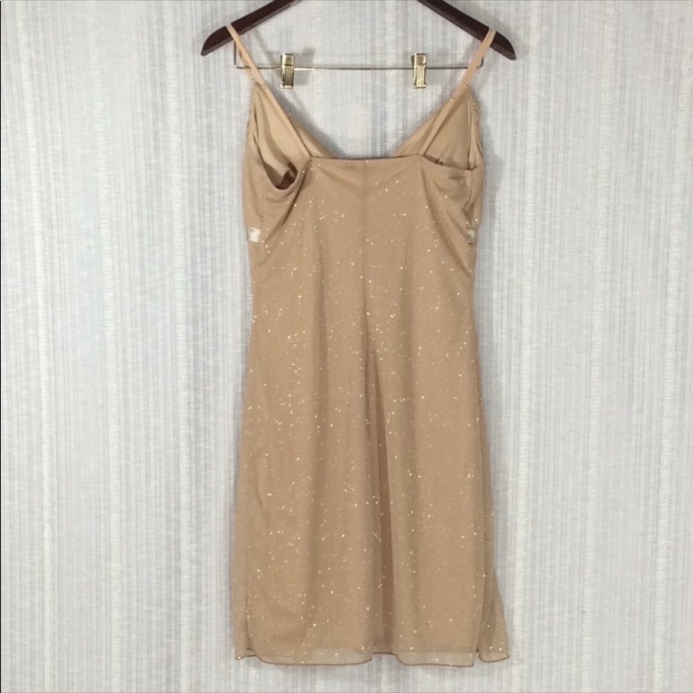 First Kiss-Gold Sparkly Party Dress-Size Large Jr.